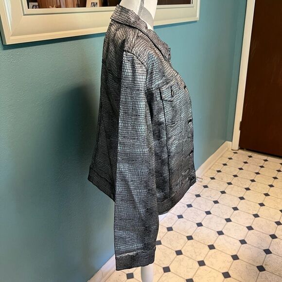 Guess Silver Jean Jacket - Picture 6 of 10